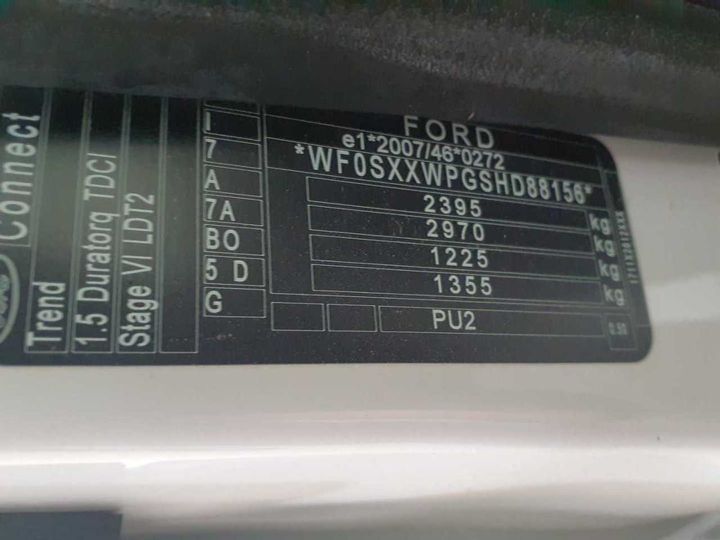 Photo 12 VIN: WF0SXXWPGSHD88156 - FORD TRANSIT CONNECT 240 