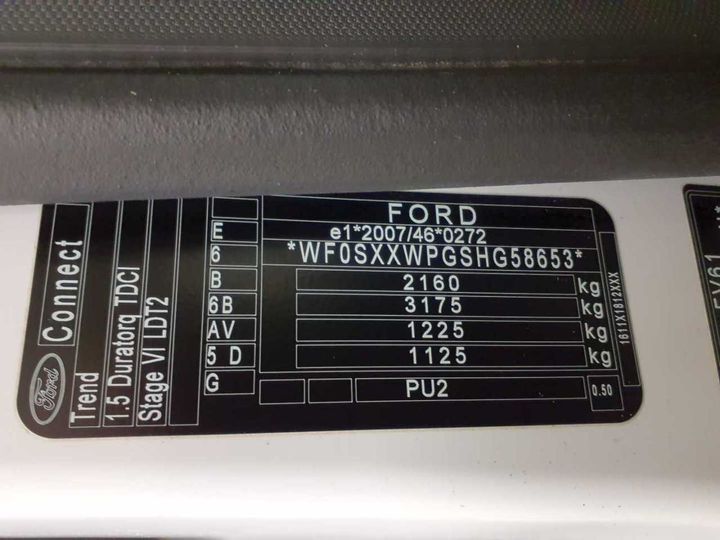 Photo 11 VIN: WF0SXXWPGSHG58653 - FORD TRANSIT CONNECT 210 