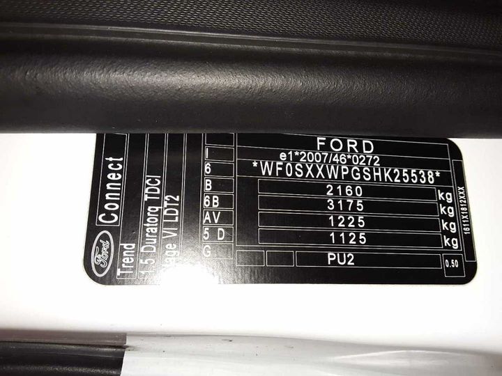 Photo 11 VIN: WF0SXXWPGSHK25538 - FORD TRANSIT CONNECT 210 