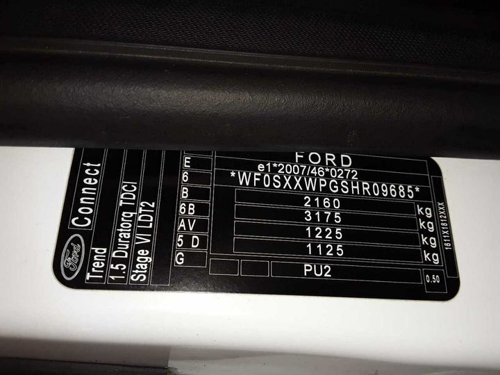 Photo 11 VIN: WF0SXXWPGSHR09685 - FORD TRANSIT CONNECT 210 