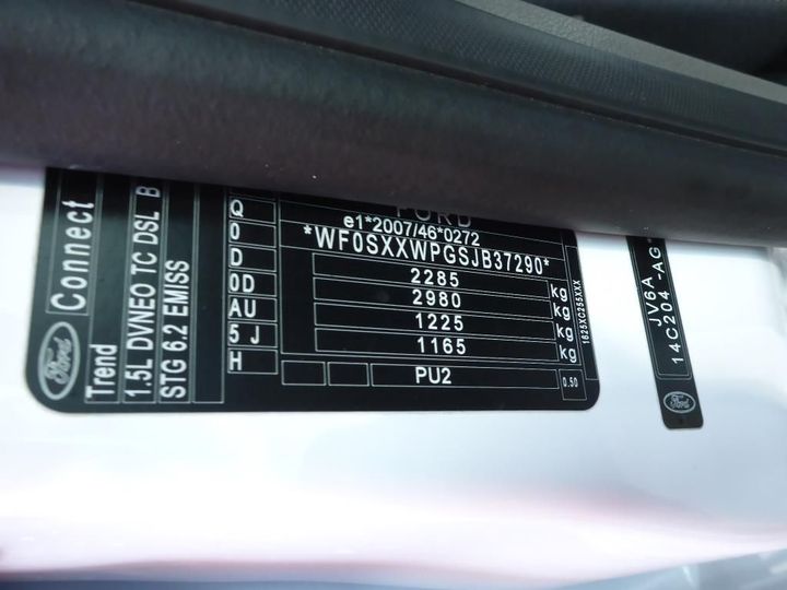 Photo 14 VIN: WF0SXXWPGSJB37290 - FORD TRANSIT CONNECT 