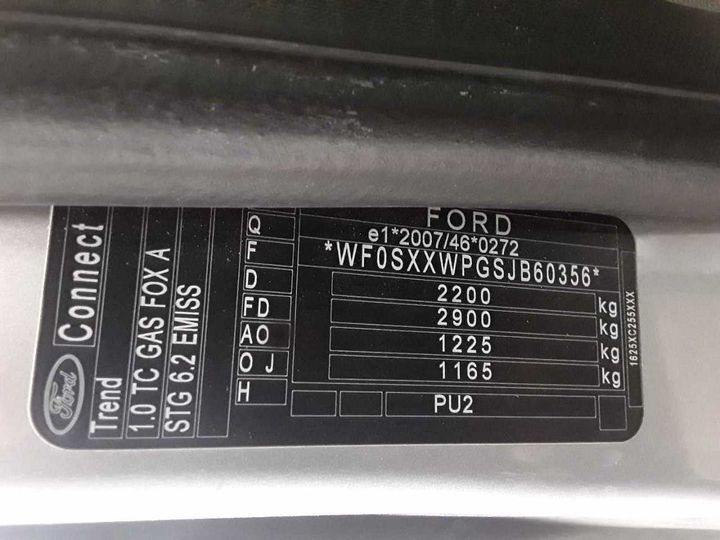 Photo 12 VIN: WF0SXXWPGSJB60356 - FORD TRANSIT CONNECT 210 