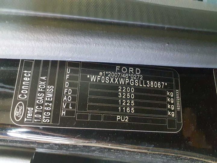 Photo 11 VIN: WF0SXXWPGSLL38067 - FORD TRANSIT CONNECT 210 