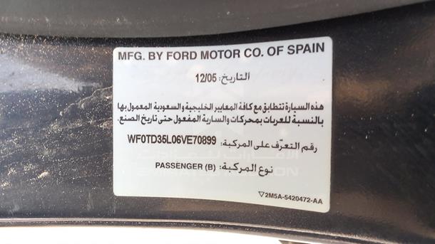 Photo 3 VIN: WF0TD35L06VE70899 - FORD FOCUS 