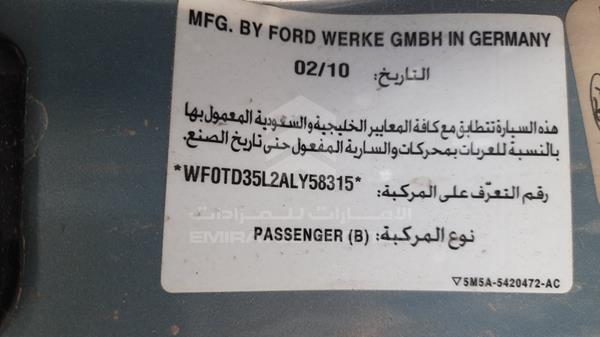 Photo 2 VIN: WF0TD35L2ALY58315 - FORD FOCUS 