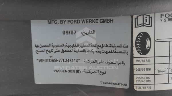 Photo 2 VIN: WF0TD65P77LJ48114 - FORD FOCUS 