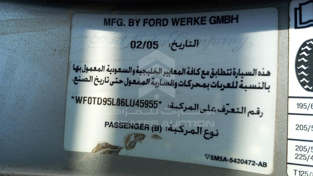 Photo 2 VIN: WF0TD95L86LU45955 - FORD FOCUS 