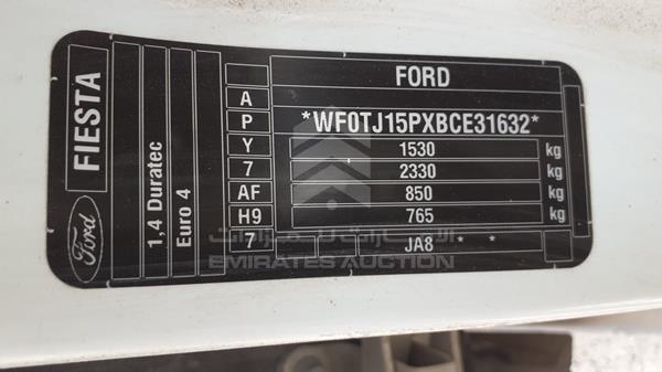 Photo 2 VIN: WF0TJ15PXBCE31632 - FORD FIESTA 