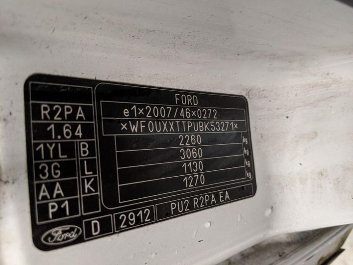 Photo 13 VIN: WF0UXXTTPUBK53271 - FORD TRANSIT CONNECT 