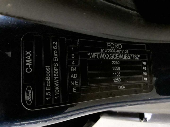 Photo 10 VIN: WF0WXXGCEWJB57782 - FORD GRAND C-MAX 