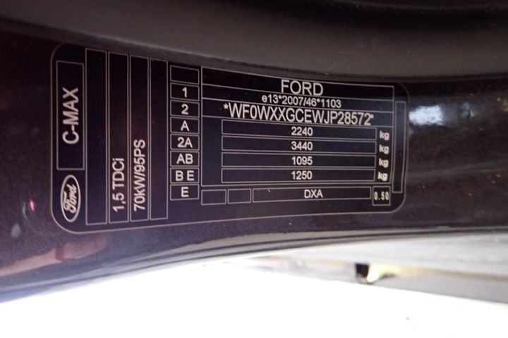 Photo 8 VIN: WF0WXXGCEWJP28572 - FORD GRAND C-MAX 