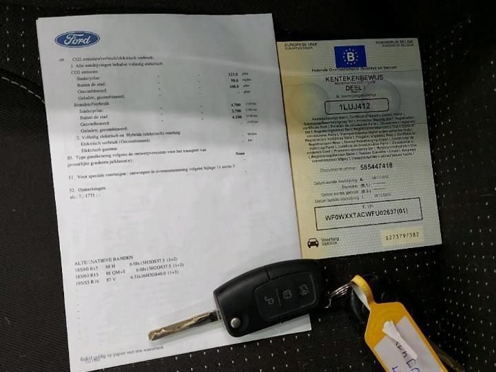 Photo 4 VIN: WF0WXXTACWFU02637 - FORD TRANSIT COURIER 