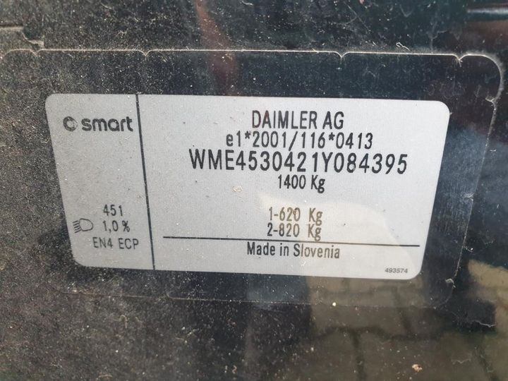 Photo 20 VIN: WME4530421Y084395 - SMART FORFOUR 