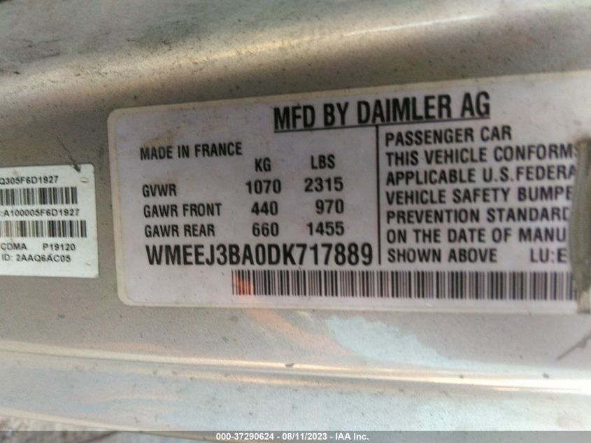 Photo 8 VIN: WMEEJ3BA0DK717889 - SMART FORTWO 