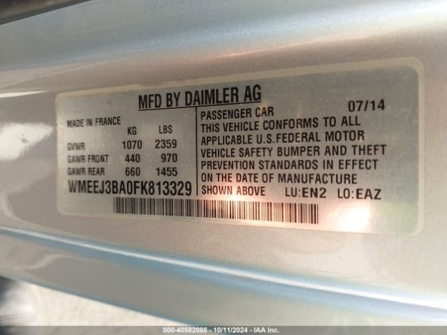 Photo 8 VIN: WMEEJ3BA0FK813329 - SMART FORTWO 