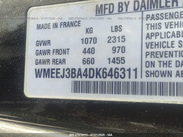 Photo 8 VIN: WMEEJ3BA4DK646311 - SMART FORTWO 