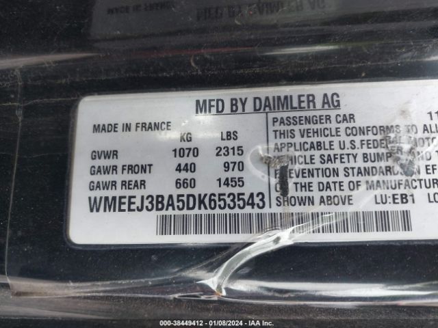 Photo 8 VIN: WMEEJ3BA5DK653543 - SMART FORTWO 