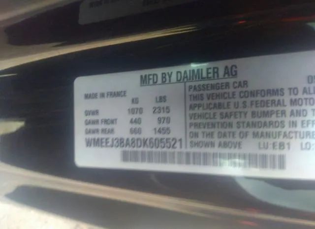 Photo 8 VIN: WMEEJ3BA8DK605521 - SMART FORTWO 