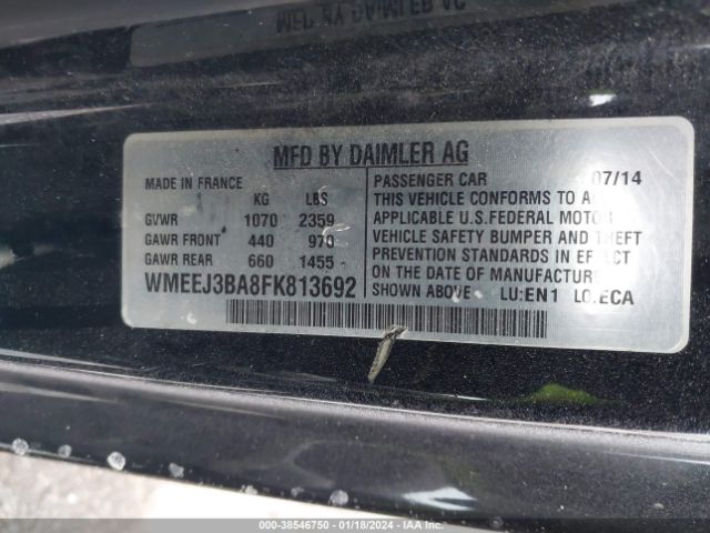 Photo 8 VIN: WMEEJ3BA8FK813692 - SMART FORTWO 