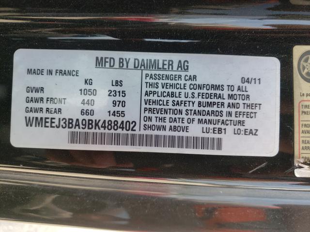 Photo 9 VIN: WMEEJ3BA9BK488402 - SMART FORTWO PUR 