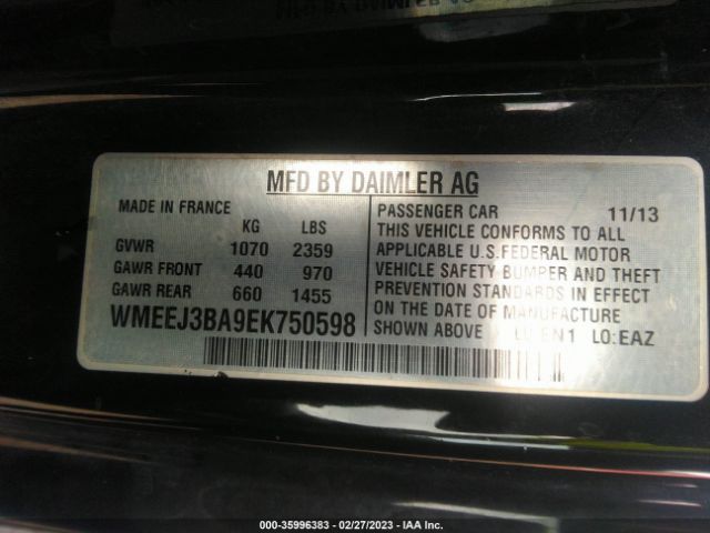 Photo 8 VIN: WMEEJ3BA9EK750598 - SMART FORTWO 