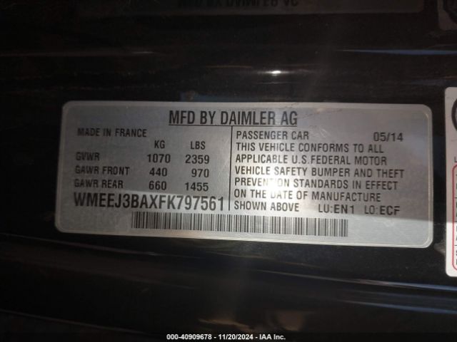 Photo 8 VIN: WMEEJ3BAXFK797561 - SMART FORTWO 