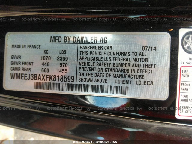 Photo 8 VIN: WMEEJ3BAXFK818599 - SMART FORTWO 