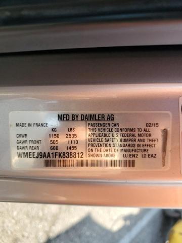 Photo 11 VIN: WMEEJ9AA1FK838812 - SMART FORTWO 