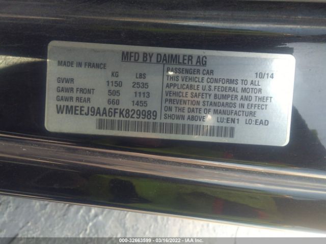 Photo 8 VIN: WMEEJ9AA6FK829989 - SMART FORTWO ELECTRIC DRIVE 