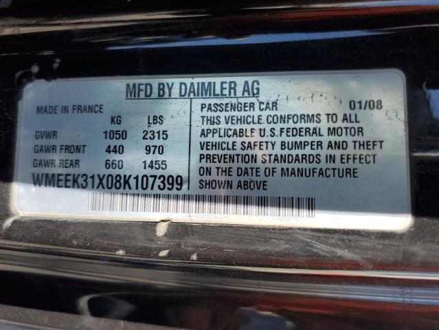 Photo 12 VIN: WMEEK31X08K107399 - SMART FORTWO PAS 