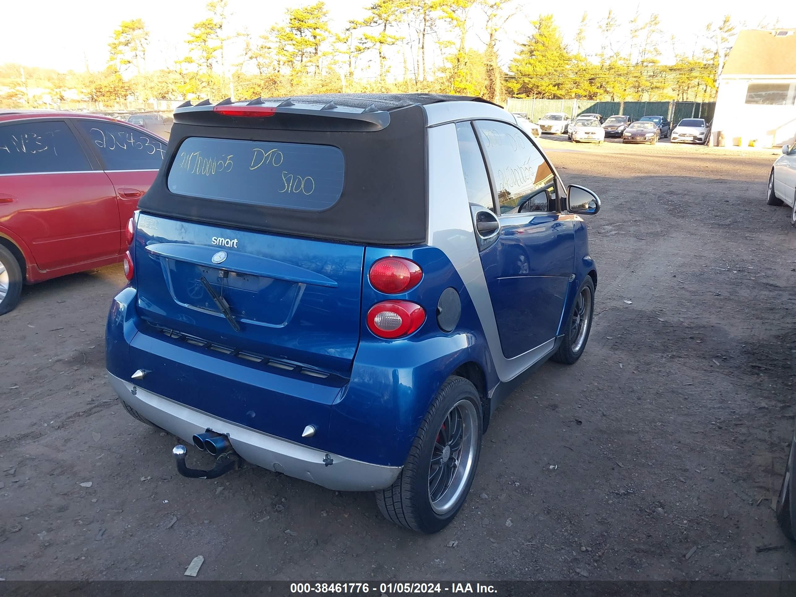 Photo 3 VIN: WMEEK31X48K167864 - SMART FORTWO 