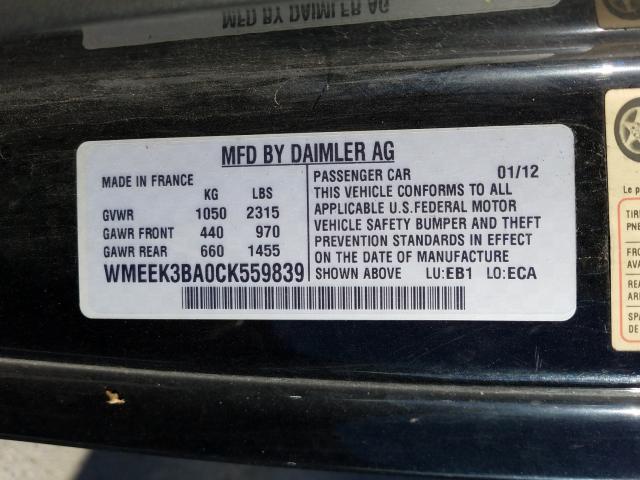 Photo 9 VIN: WMEEK3BA0CK559839 - SMART FORTWO PAS 