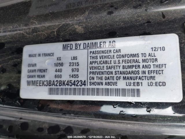 Photo 8 VIN: WMEEK3BA2BK454234 - SMART FORTWO 