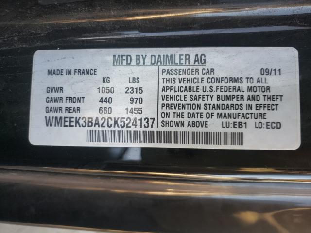 Photo 9 VIN: WMEEK3BA2CK524137 - SMART FORTWO PAS 