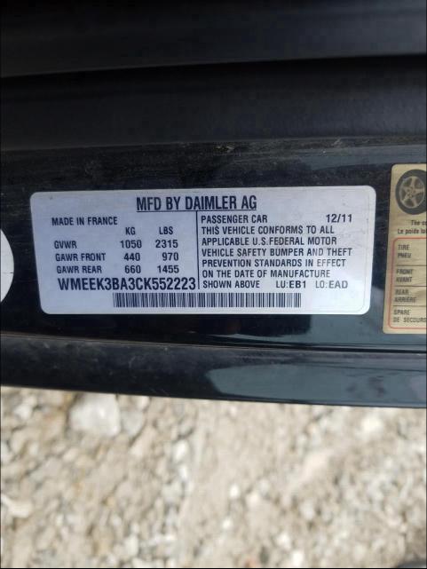 Photo 9 VIN: WMEEK3BA3CK552223 - SMART FORTWO PAS 