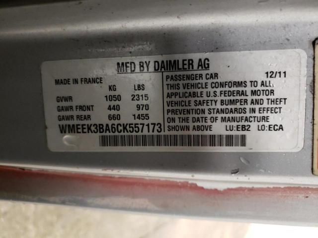 Photo 12 VIN: WMEEK3BA6CK557173 - SMART FORTWO 