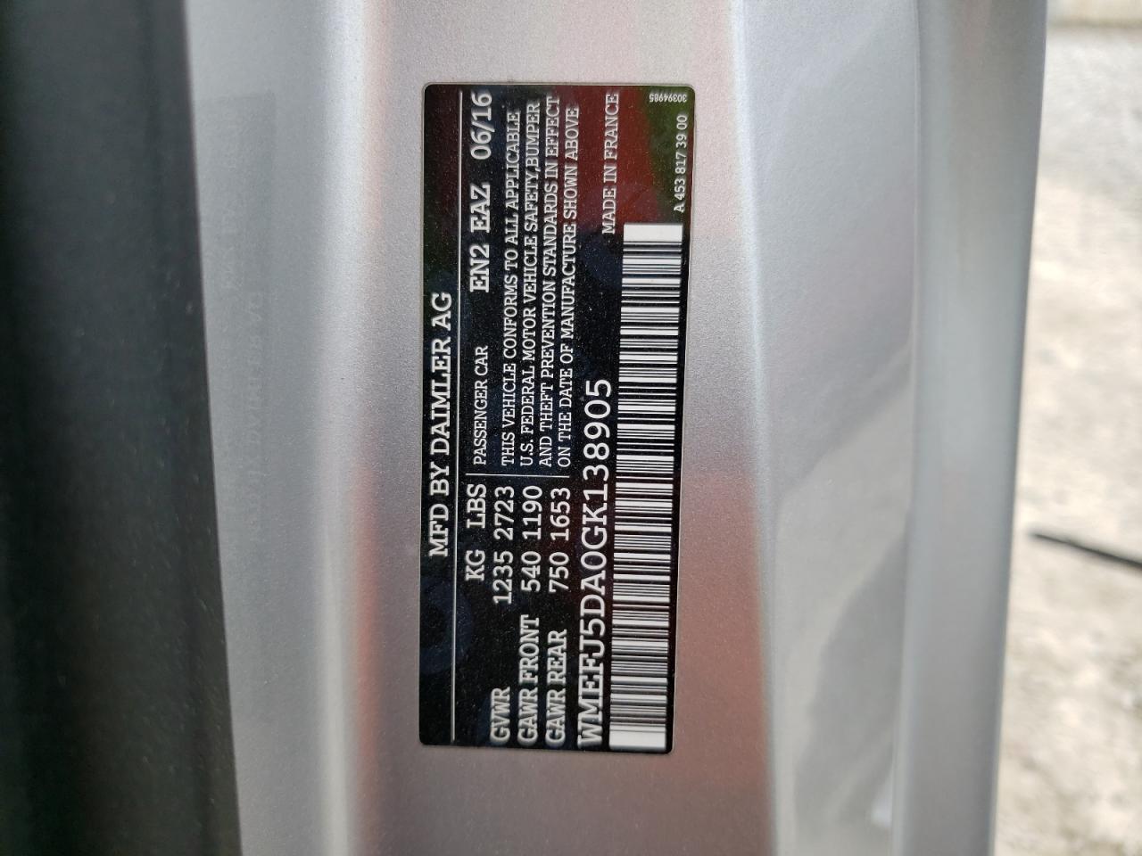 Photo 12 VIN: WMEFJ5DA0GK138905 - SMART FORTWO 