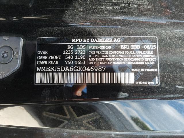 Photo 9 VIN: WMEFJ5DA6GK046987 - SMART FORTWO 