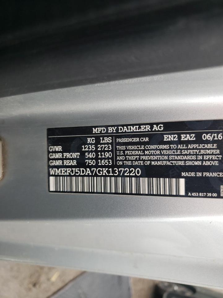 Photo 14 VIN: WMEFJ5DA7GK137220 - SMART FORTWO 