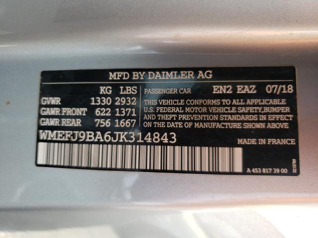 Photo 9 VIN: WMEFJ9BA6JK314843 - SMART FORTWO 