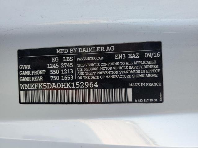 Photo 11 VIN: WMEFK5DA0HK152964 - SMART FORTWO 