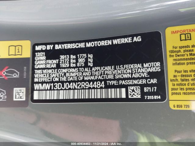 Photo 8 VIN: WMW13DJ04N2R94484 - MINI HARDTOP 