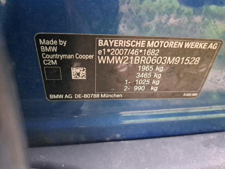 Photo 3 VIN: WMW21BR0603M91528 - MINI COUNTRYMAN 