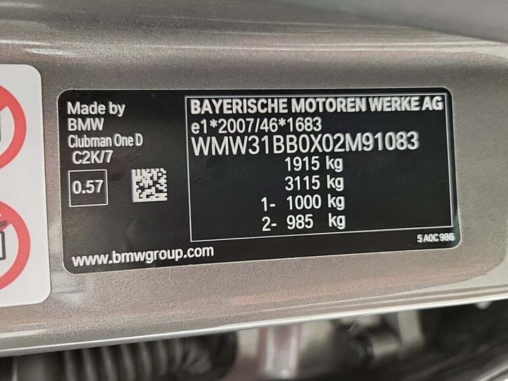 Photo 19 VIN: WMW31BB0X02M91083 - MINI CLUBMAN 