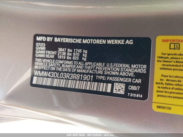 Photo 8 VIN: WMW43DL03R3R81901 - MINI COOPER CONVERTIBLE 