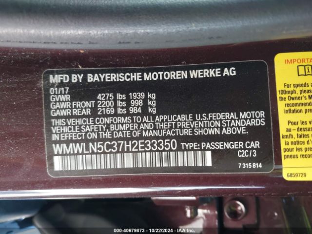 Photo 8 VIN: WMWLN5C37H2E33350 - MINI CLUBMAN 