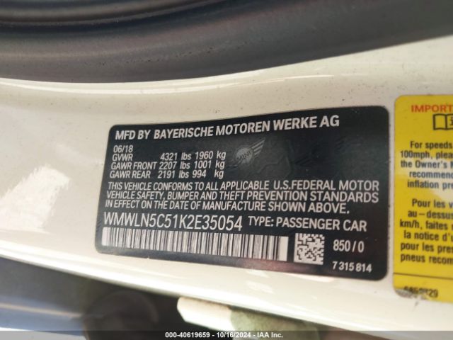 Photo 8 VIN: WMWLN5C51K2E35054 - MINI CLUBMAN 