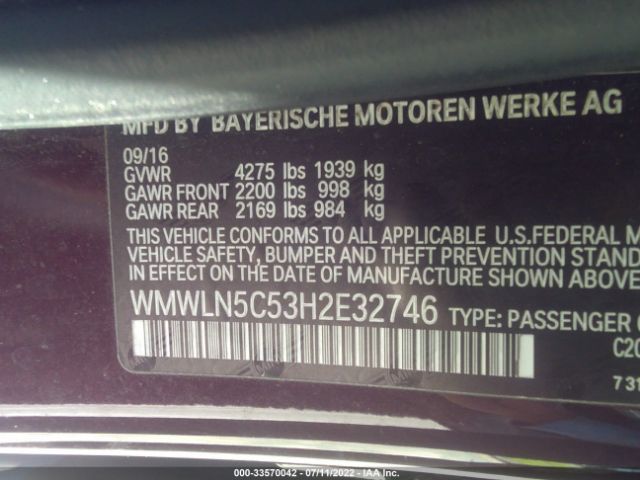 Photo 8 VIN: WMWLN5C53H2E32746 - MINI CLUBMAN 