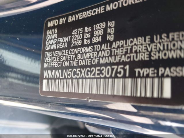 Photo 8 VIN: WMWLN5C5XG2E30751 - MINI CLUBMAN 