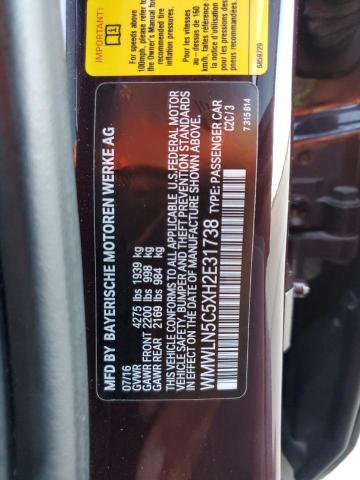 Photo 11 VIN: WMWLN5C5XH2E31738 - MINI COOPER CLU 